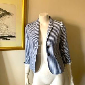 Banana Republic Petite Pinstripe Blazer
